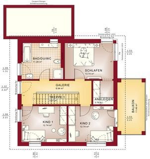 Grundriss EVO 136 V5 DG Grundriss EVO 136 V5 DG