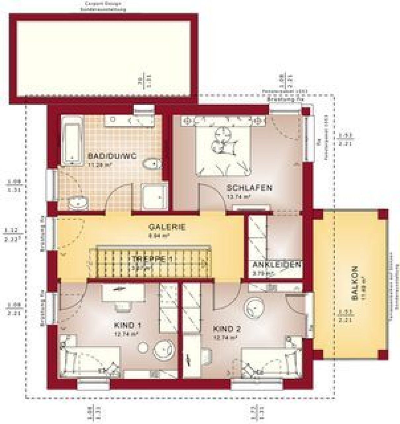 Grundriss EVO 136 V5 DG Grundriss EVO 136 V5 DG