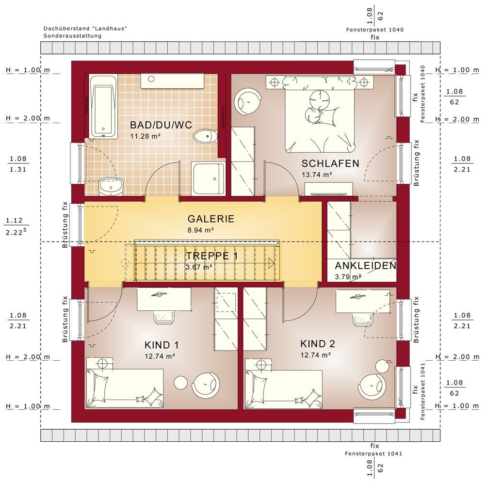 Grundriss EVO 136 V2 DG Grundriss EVO 136 V2 DG