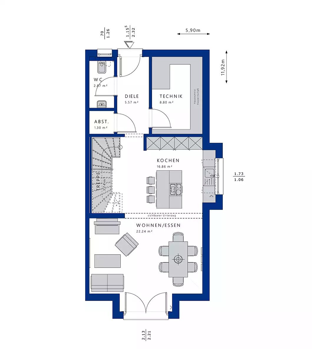Doppelhaus-Celebration-114-V2-L-Grundriss-EG Doppelhaus-Celebration-114-V2-L-Grundriss-EG