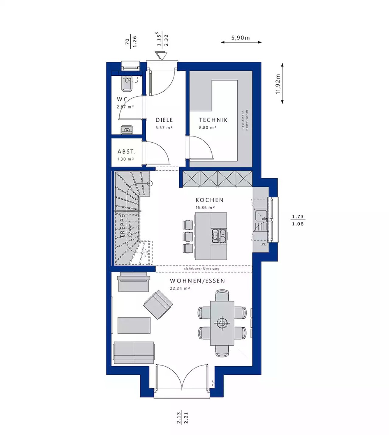 Doppelhaus-Celebration-114-V2-L-Grundriss-EG Doppelhaus-Celebration-114-V2-L-Grundriss-EG